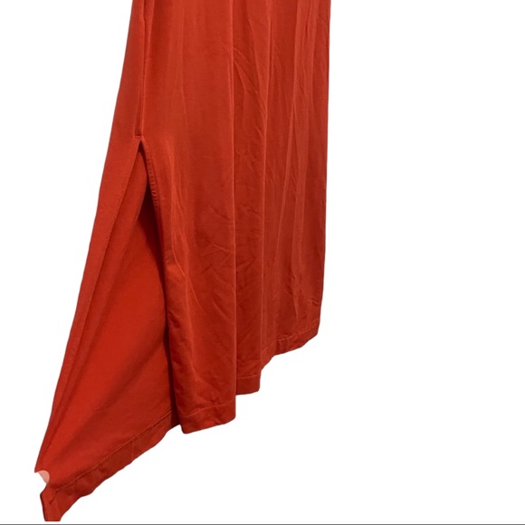 Cuyana Wrap Maxi Dress in Blood Orange Size M - Picture 5 of 10